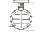 拉索式斜板尘气蝶阀
